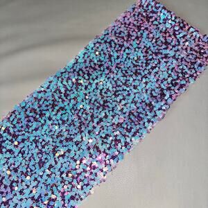 Pink & Blue Sequin Sewing Fabric